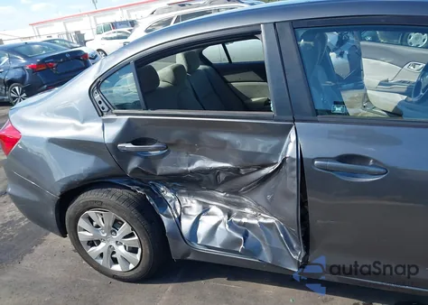 2012 Honda Civic Lx из США, поврежденный, VIN 19XFB2E51CE020208